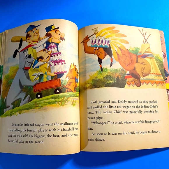 HANNA-BARBERA RUFF AND REDDY VTG 1959 A LITTLE GOLDEN HARDCOVER CLASSIC BOOK - Picture 9 of 13